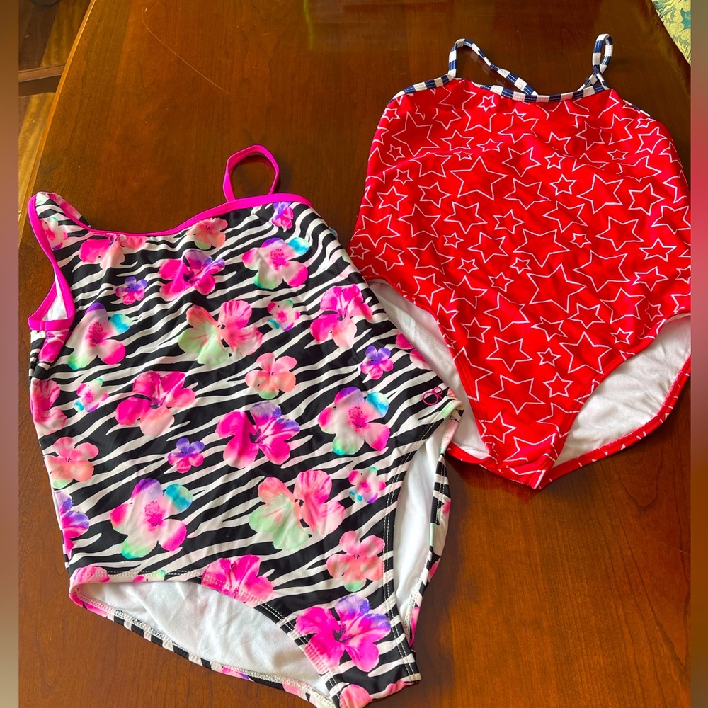 Girls XL 14/16 OP one Piece Swimsuit Set